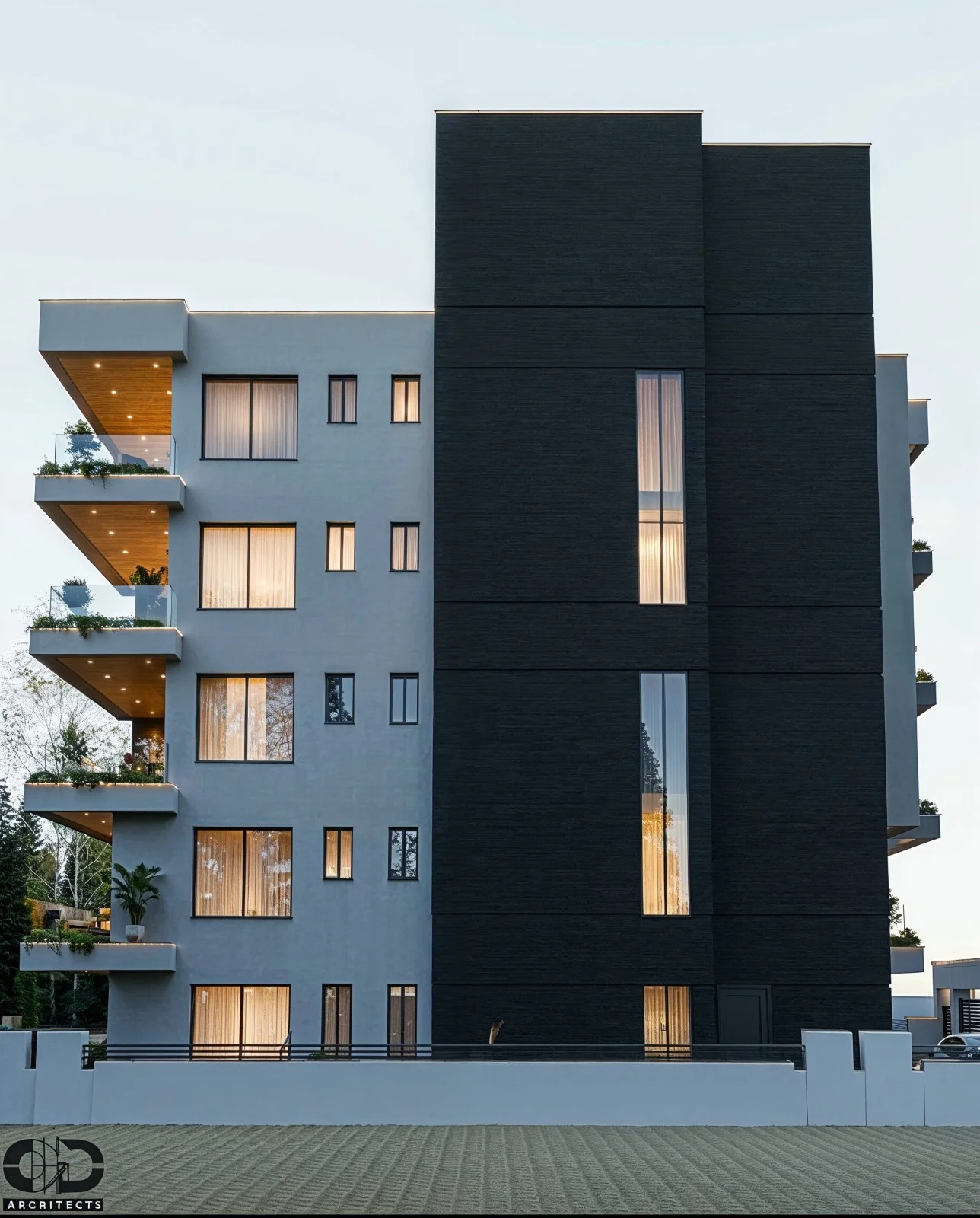 A.B BUILDING — exterior visualization