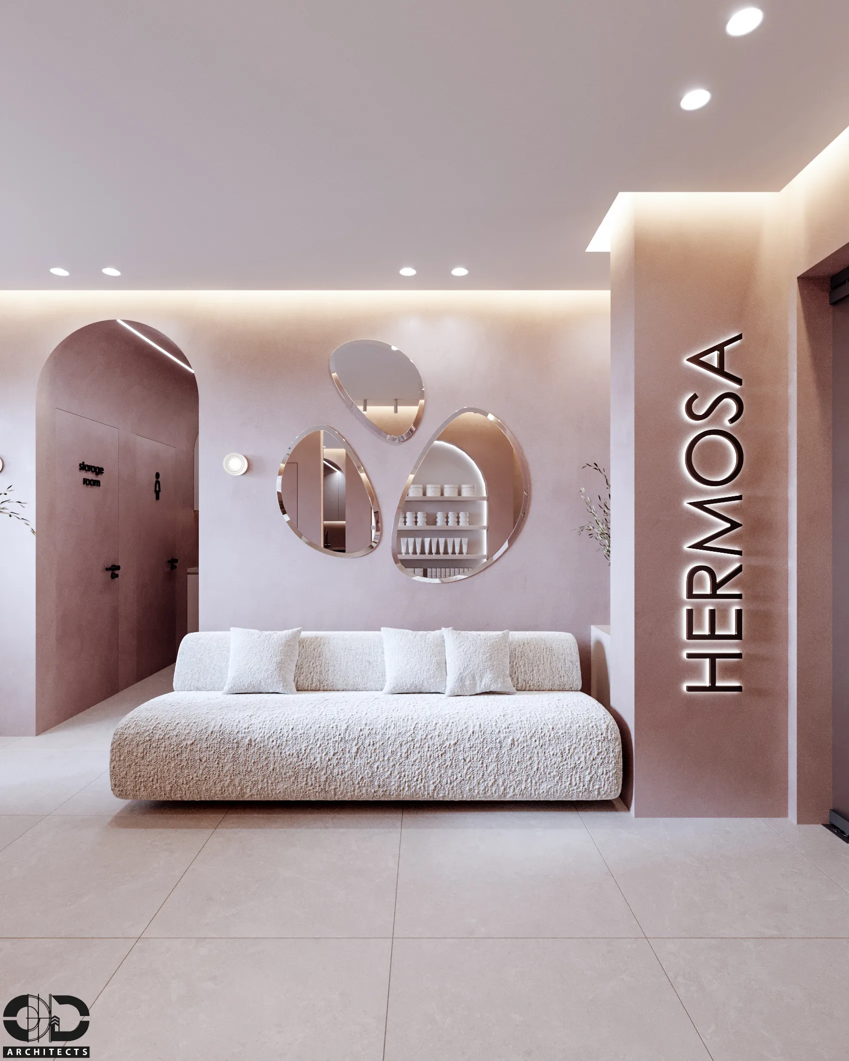 Modern Medical Aesthetics Clinic — interior visualization