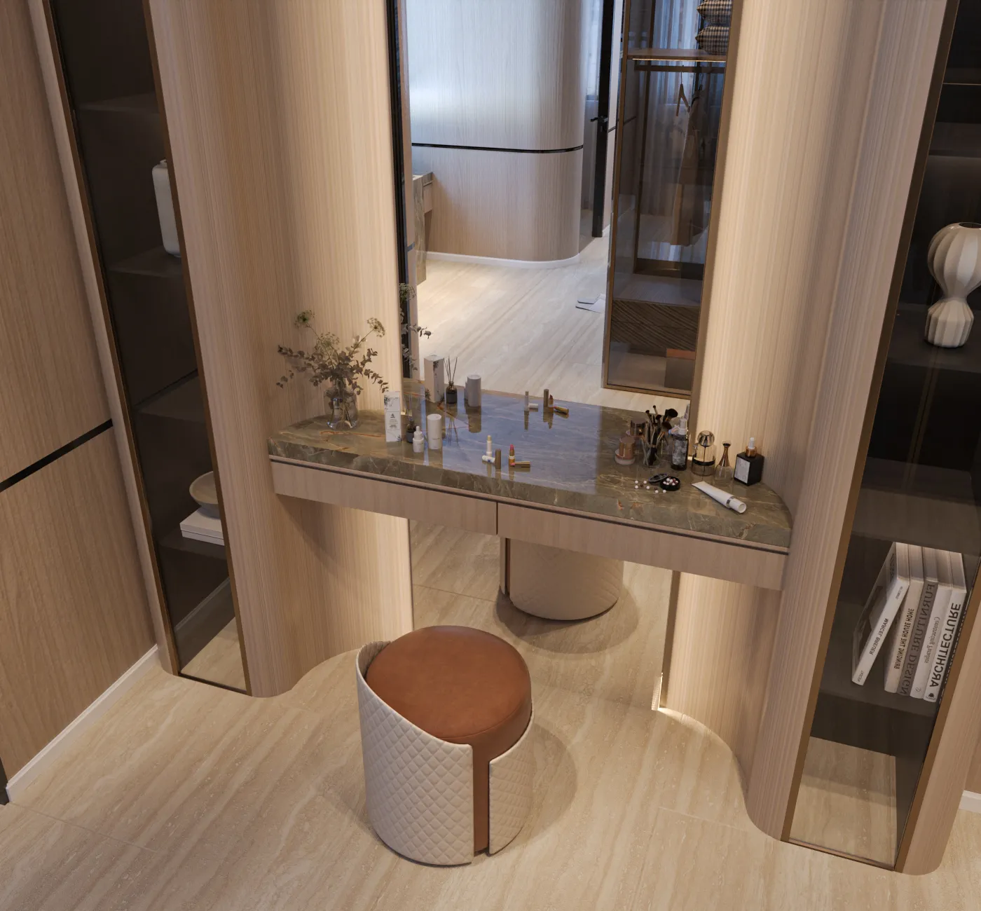 Howida Contemporary Master Bedroom Suite — interior visualization