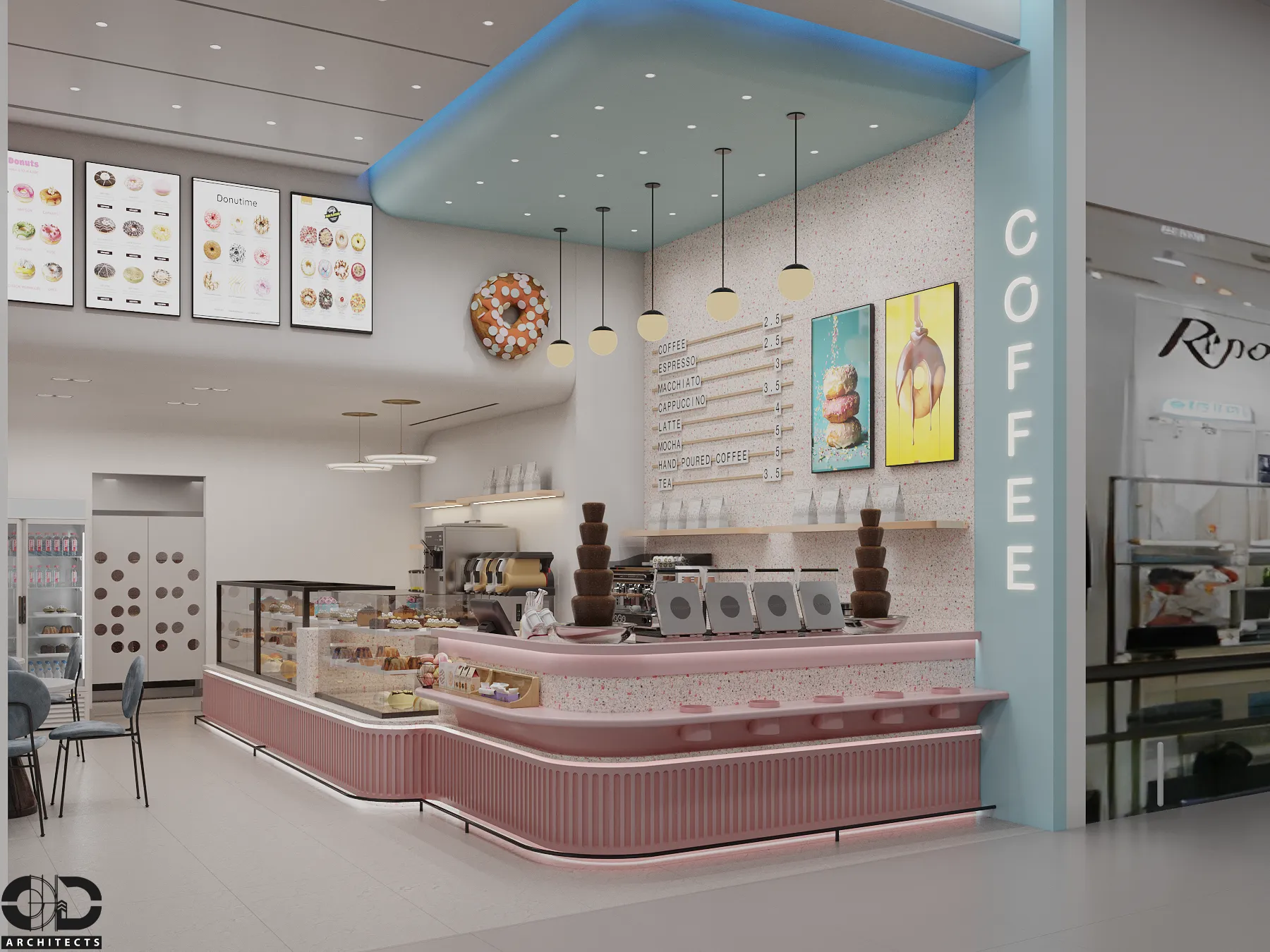 Donut's Shop – Icon Mall — interior visualization