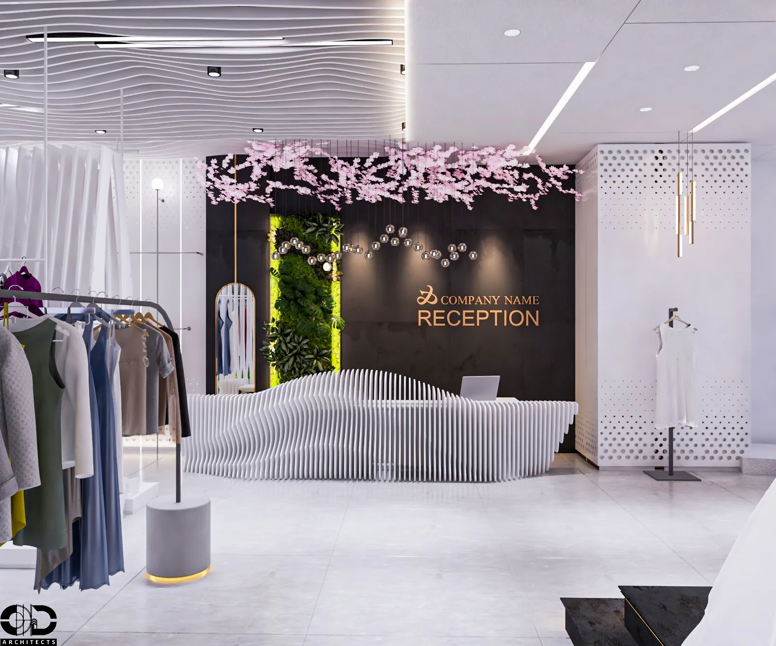 Bridal Boutique & Fashion Showroom — interior visualization