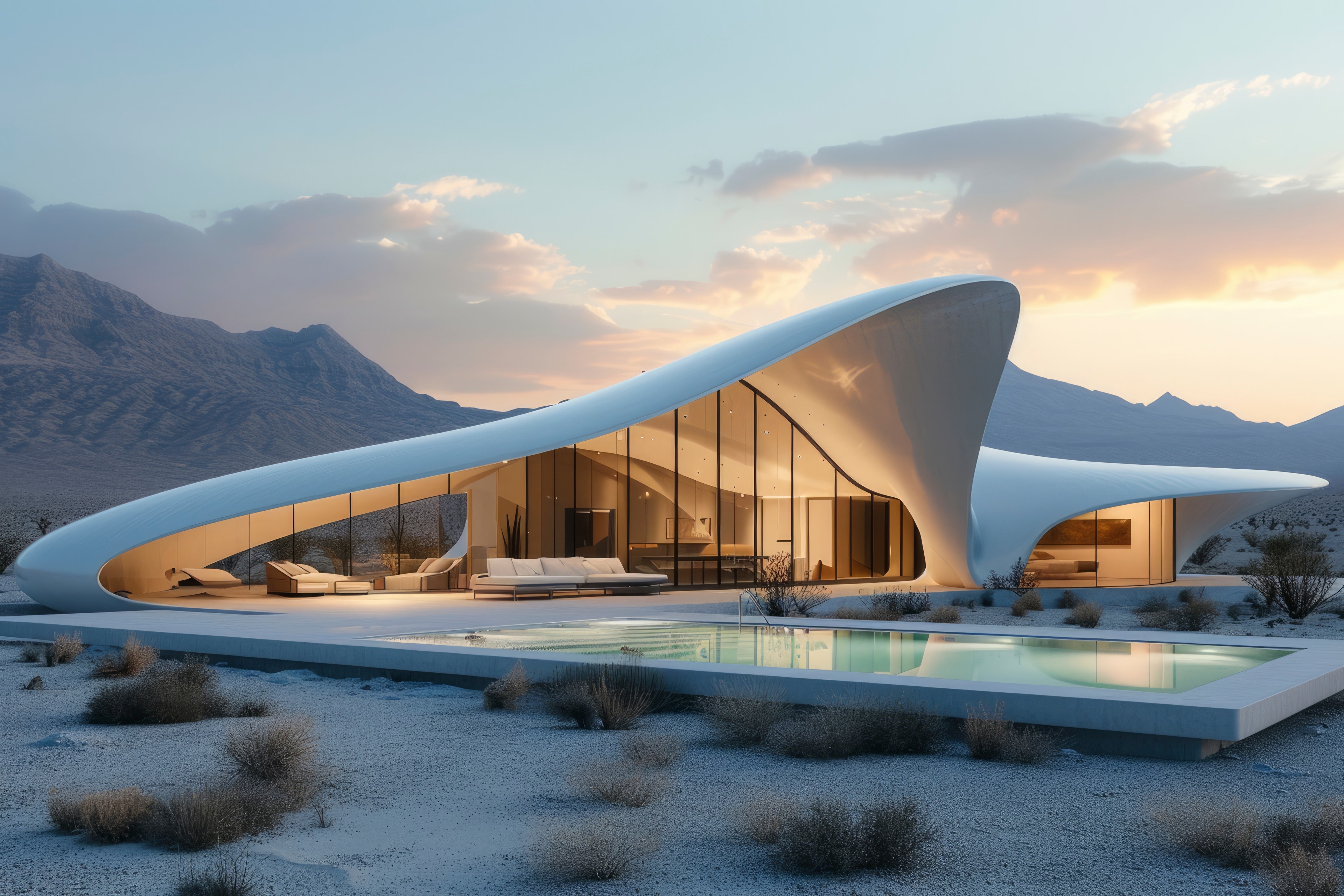 Contemporary exterior architecture with strong identity