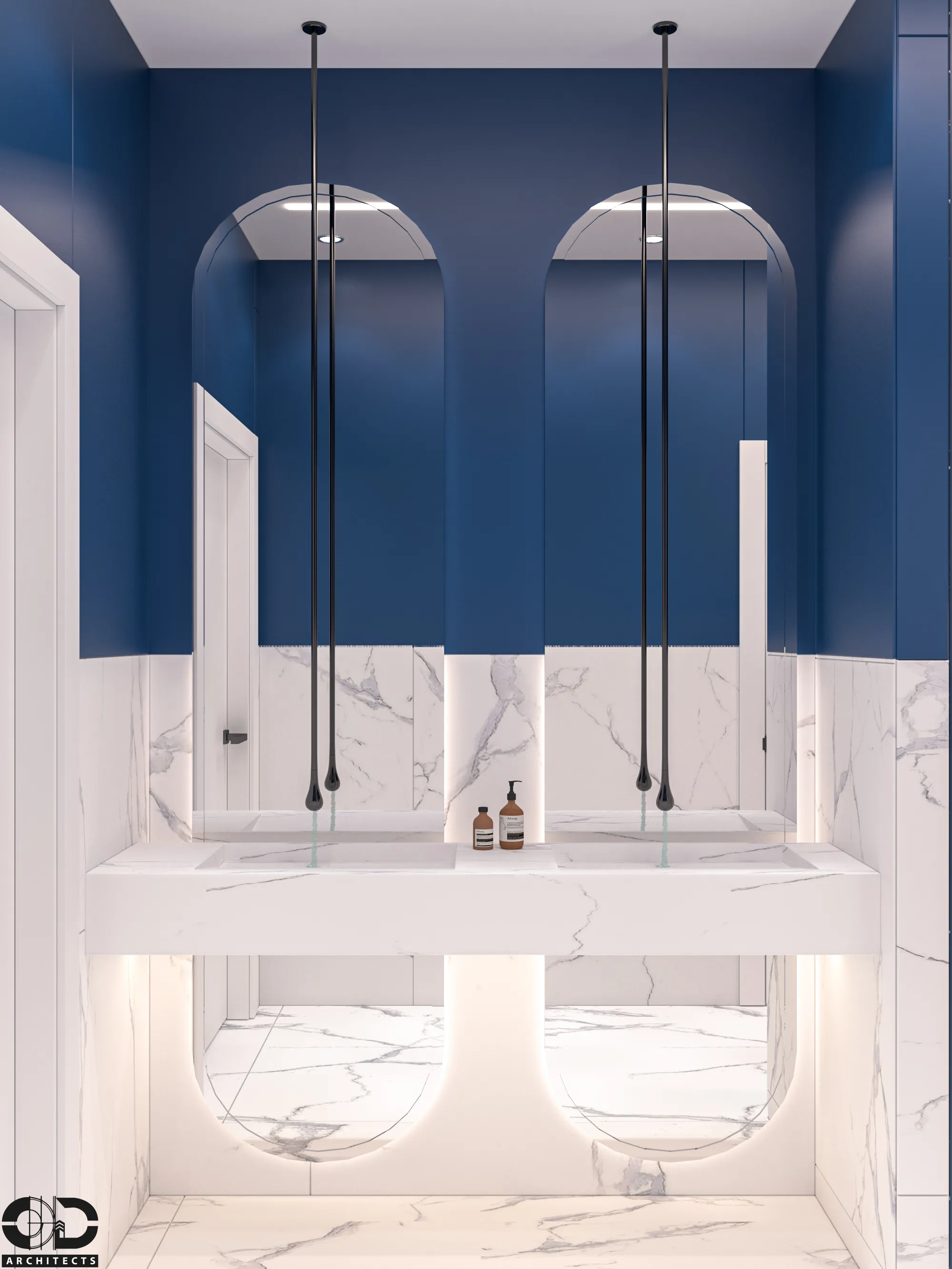 Contemporary Luxury Bathroom Suite — interior visualization